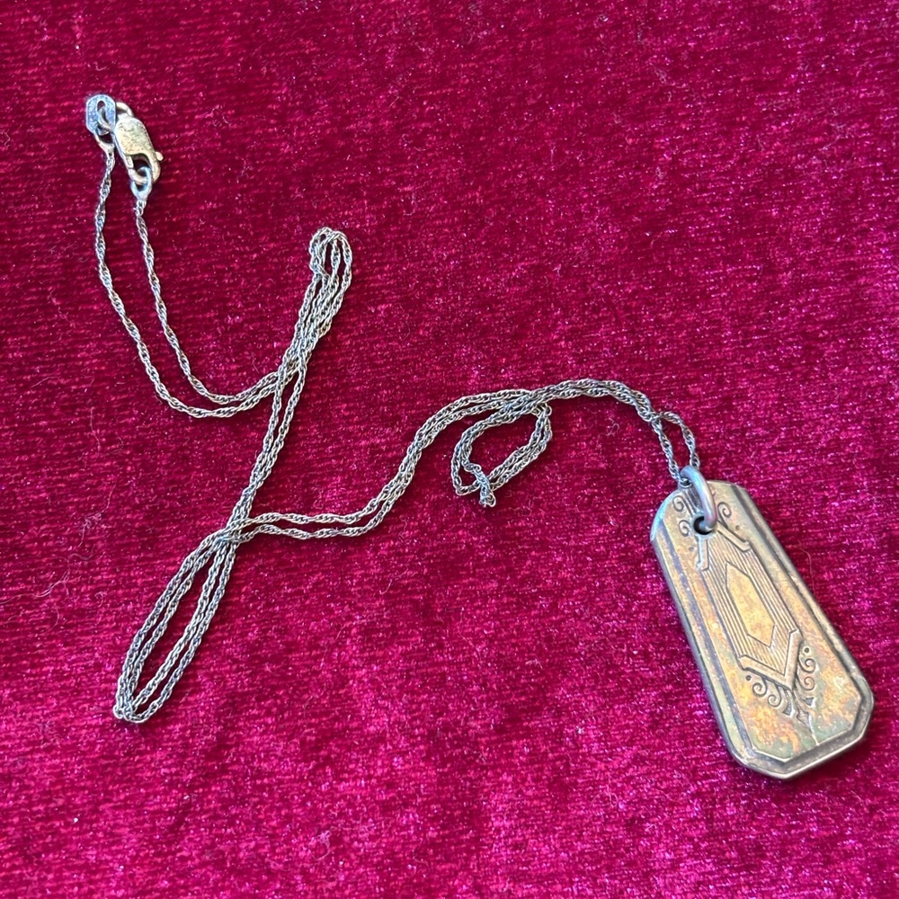 Silver Spoon Handle Pendant Chain Italy 925 Sterling Silver